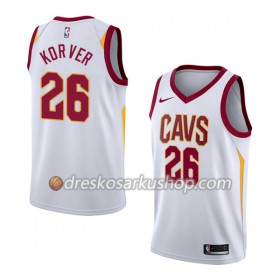 Muški NBA Dres Cleveland Cavaliers Kyle Korver 26 Nike 2017-18 Bijela Swingman
